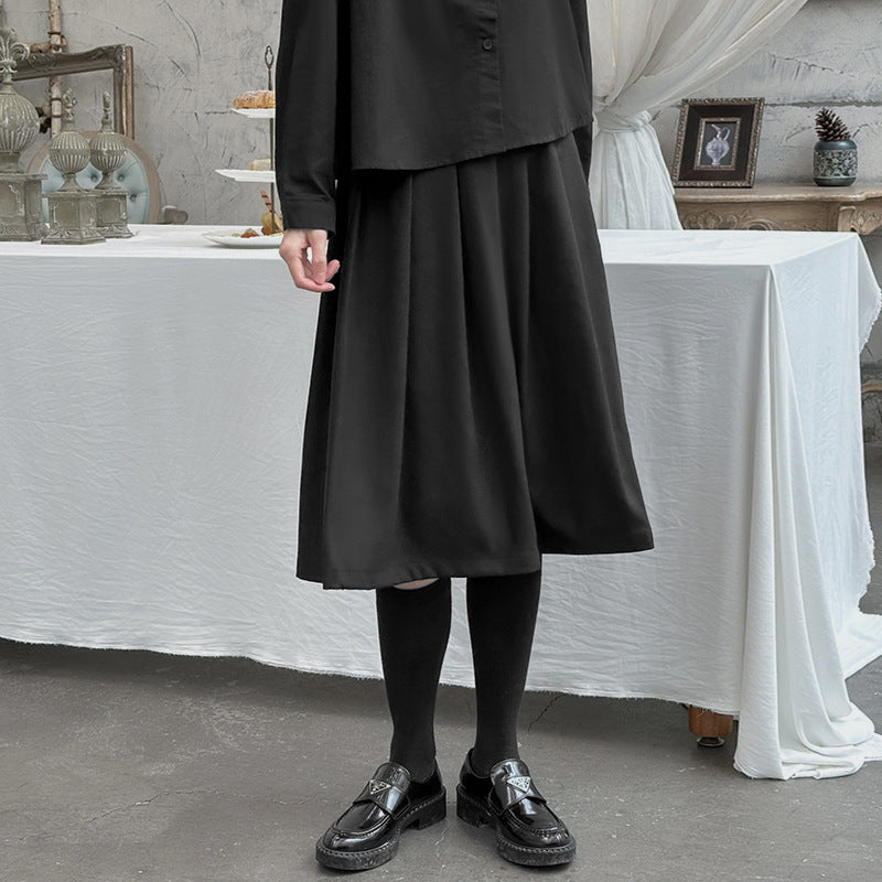 【ボトムス】春 秋 冬 ハイウエスト Aライン プリーツスカート 【AHシリーズ】