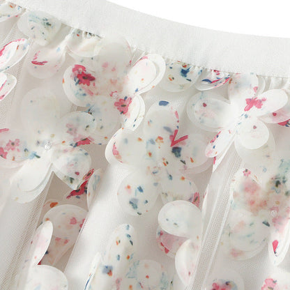 【ボトムス】春  冬  花柄 フェアリー風 ヒップカバー フレアスカート 【SHシリーズ】