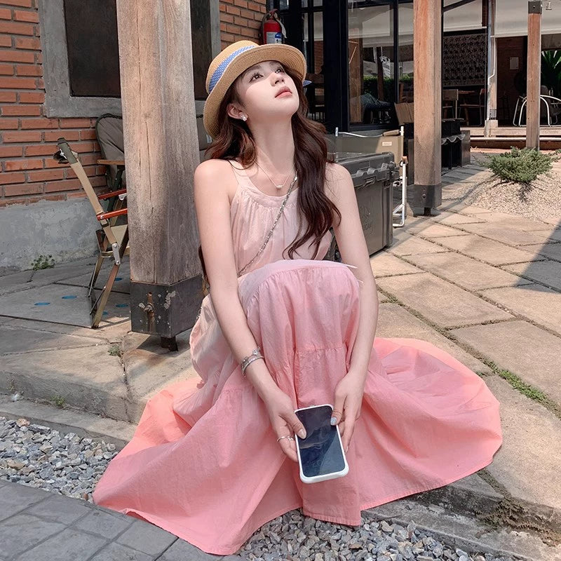 【ワンピース】フレンチ夏 スイートエレガント グラデーション ノースリーブワンピース【SHシリーズ】