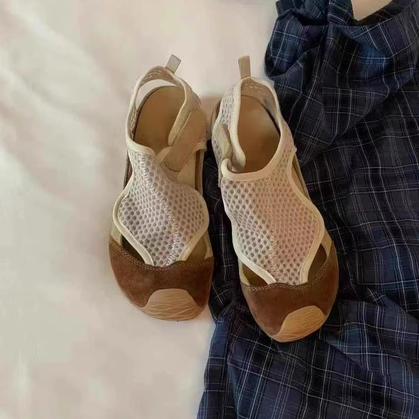 【シューズ】【15～20日内発送】夏 スリッポン クロスストラップ バックストラップ スポーツサンダル 【JZシリーズ】