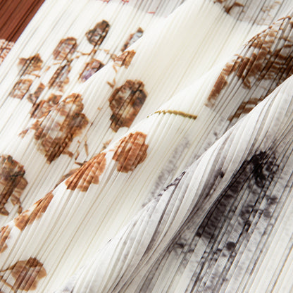 【ボトムス】夏 花柄  ハイウエスト プリーツ スカート 【SHシリーズ】