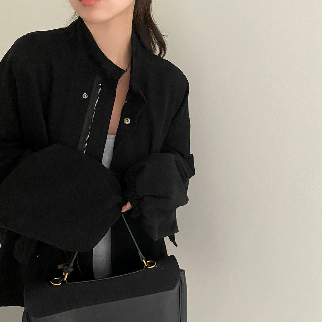 【アウター】春 秋 ジップアップ スタンドカラー ジャケット 【JZシリーズ】