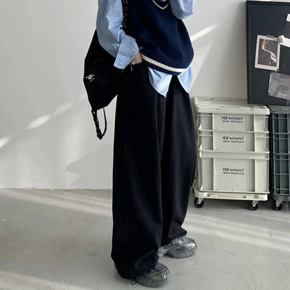 【24AW】【ボトムス】脚長効果ファッション 無地 パンツ