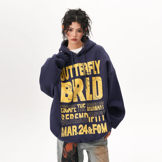 【60%OFF⭐️先行スタート！】【トップス】アメリカンスタイル レトロ アルファベット 合わせやすい パーカー【FCシリーズ】