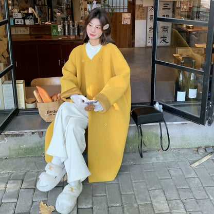 【アウター】スイート 若見え 韓国系 ゆったり 小柄 春 秋 冬 厚手 コート【JZシリーズ】