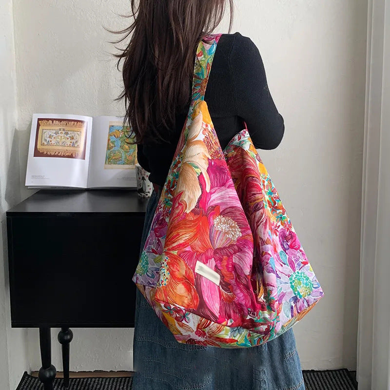 🌟最適コーデアイテム！【バッグ】超大容量 キャンバストート 通勤・カジュアル ワンショルダー＆ハンドバッグ【SHシリーズ】