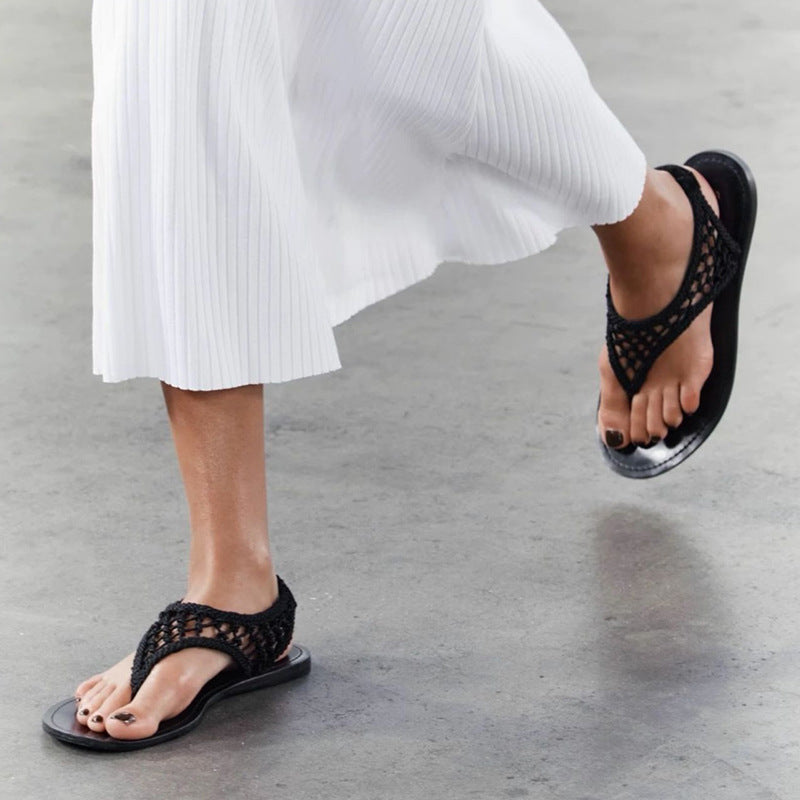 【シューズ】夏 個性派デザイン トングタイプ ローマン サンダル 【JZシリーズ】