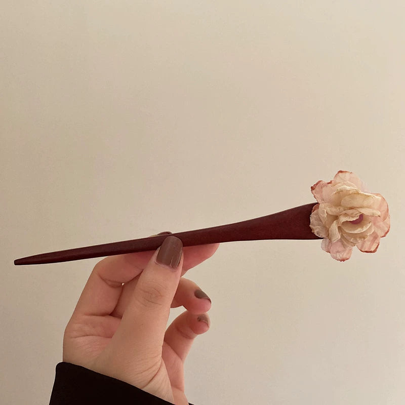 【グッズ】かんざし レディース 花モチーフ レトロ ヘアアクセサリー 和風 まとめ髪用【SHシリーズ】