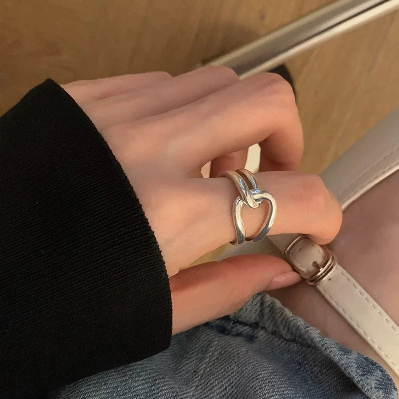 【🎁 B2G1｜先行スタート！】【グッズ】メタル オープンリング レディース クール 上質