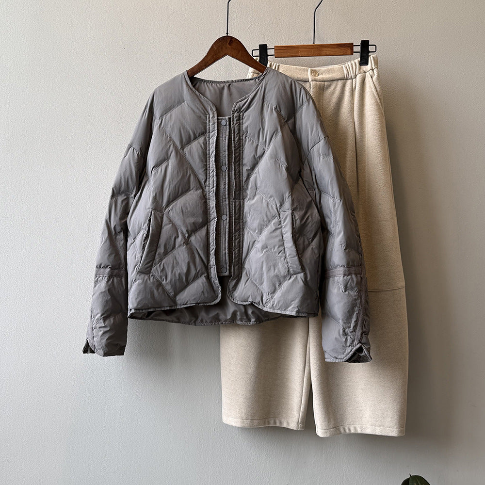 【アウター】90％ホワイトダックダウン ダウンコート レディース 冬 防寒 ゆったり【JZシリーズ】