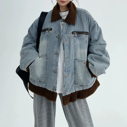 【24AW】【15～20日内発送】【アウター】日常に溶け込む レトロ ヴィンテージ加工 綿入れコート 【FCシリーズ】