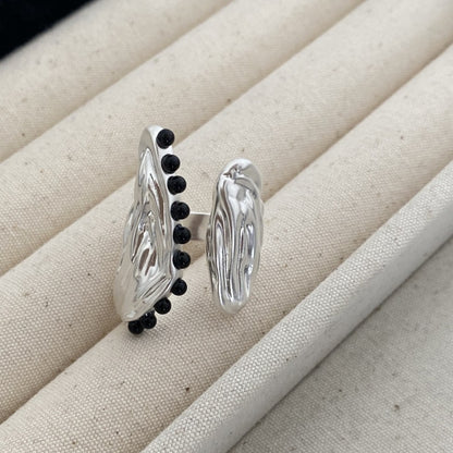 【🎁 B2G1｜先行スタート！】【グッズ】新中華風 レトロ ファッショナブル 高級感 ウェーブデザイン オープンリング