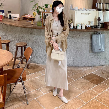 【シューズ】高級感あふれるスクエアトゥミュール｜上品♡フラットローヒールサンダル