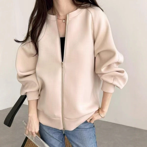 前後着用可 【トップス】秋冬 2025 レディース ジップパーカー リバーシブル