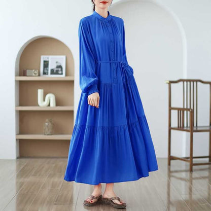 【ワンピース】春 秋 夏 大きいサイズ 細見え ロング ワンピース 【JZシリーズ】