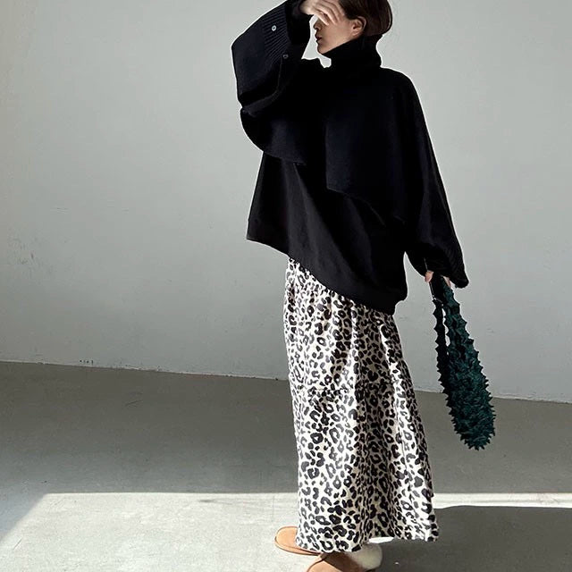 【トップス】イレギュラー 春 秋 冬 ショート丈  レイヤード セーター 【JZシリーズ】