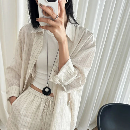 【🎁 B2G1｜先行スタート！】【グッズ】小众スタイル 黒曜石サークルチャーム ロングペンダントネックレス