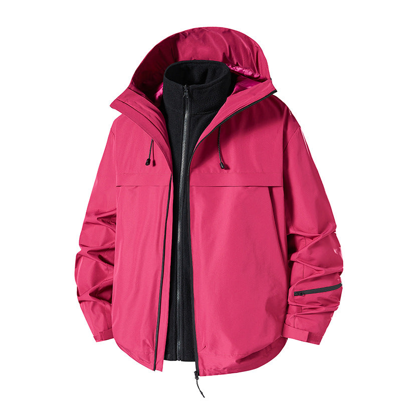 【アウター】アウトドア ドーパミンカラー 着脱可能 マウンテンパーカー 男女兼用  防風防寒 登山ウェアジャケット
【FCシリーズ】