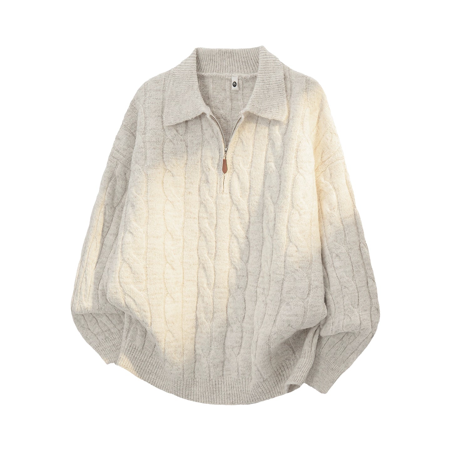 【単品注文】【セットアップ】ヴィンテージ風 ケーブルニット × スウェットパンツ 秋冬 新作 ゆったり ルーズスタイル【FCシリーズ】