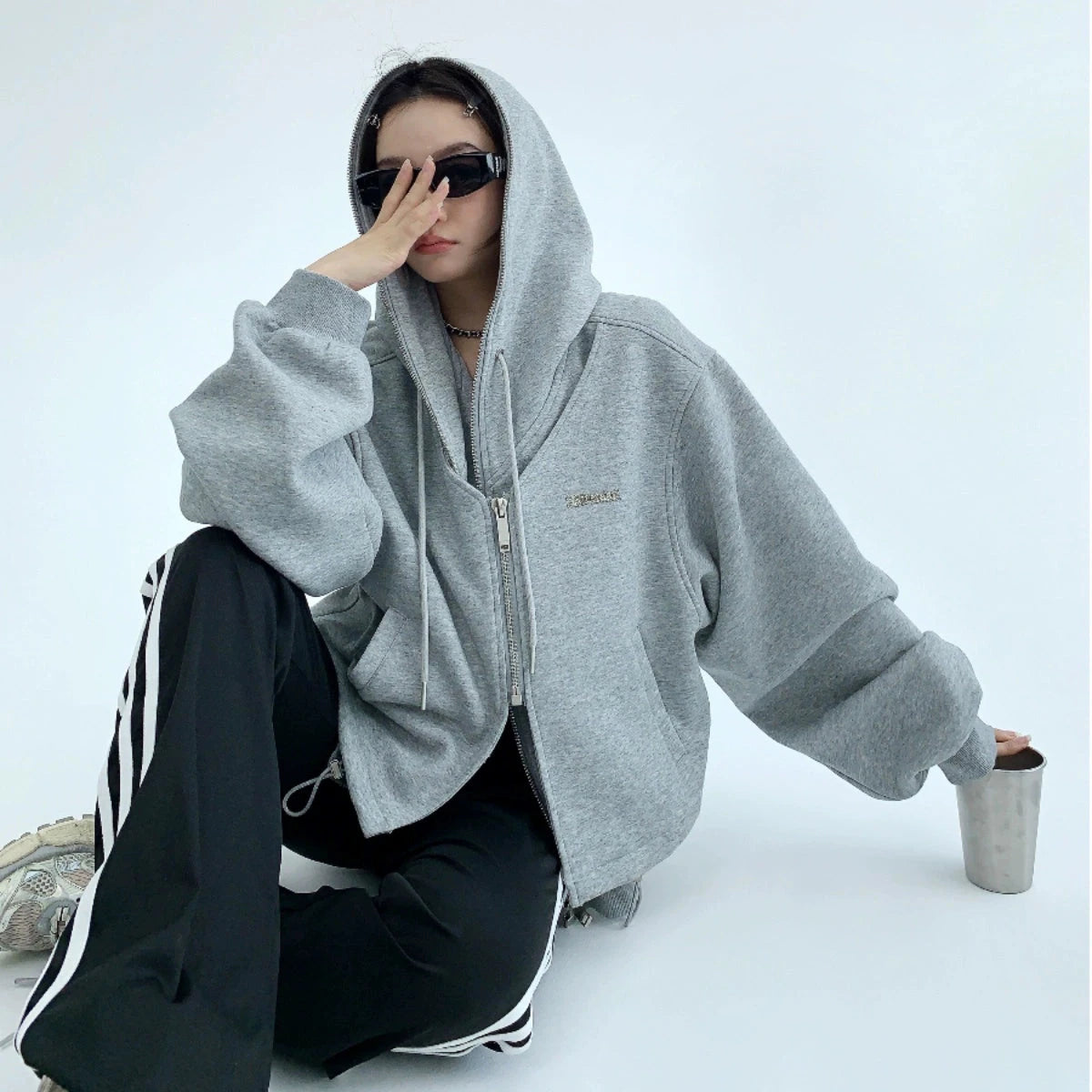 【24AW】【15～20日内発送】【アウター】今季マストバイ ゆったり フェイクレイヤード ジャケット【FCシリーズ】