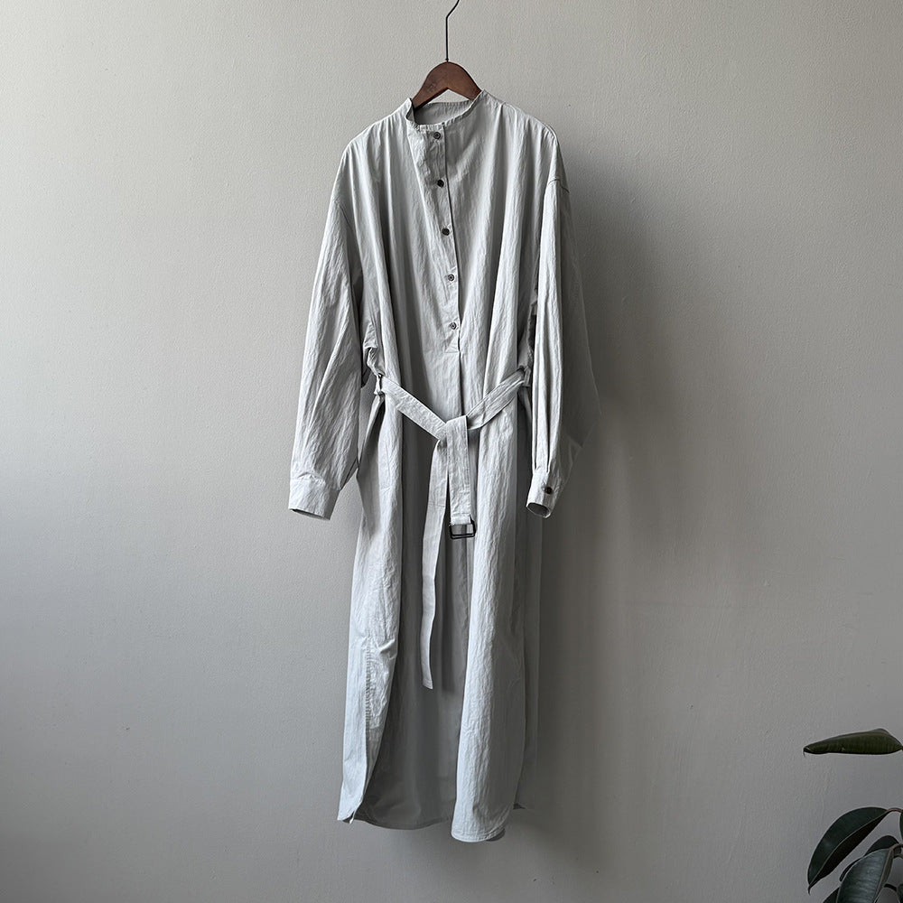 【ワンピース】春 秋 冬 レトロ フレンチ風 ベルト付き ロング丈 長袖 ワンピース 【JZシリーズ】