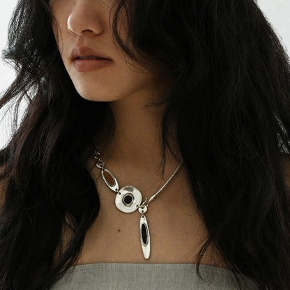 【🎁 B2G1｜先行スタート！】【グッズ】おしゃれ アシンメトリー デザイン 上質 ネックレス 多通り着用可能 ヴィンテージ風 アクセサリー