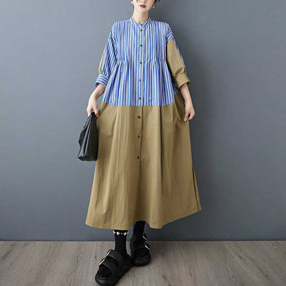 【ワンピース】春 秋 冬 切り替えフレンチレトロ シャツ ワンピース 【SHシリーズ】