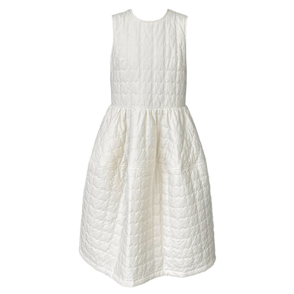 【ワンピース】春 秋 冬 厚手 中綿入り リボン付き ゆったり ロング ノースリーブ ワンピース【JZシリーズ】