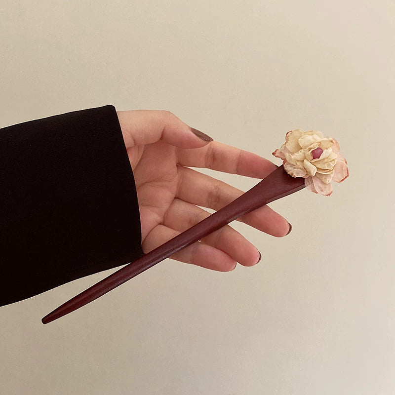 【グッズ】かんざし レディース 花モチーフ レトロ ヘアアクセサリー 和風 まとめ髪用【SHシリーズ】