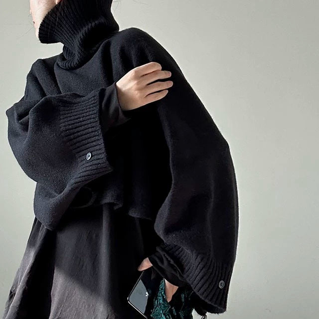 【トップス】イレギュラー 春 秋 冬 ショート丈  レイヤード セーター 【JZシリーズ】