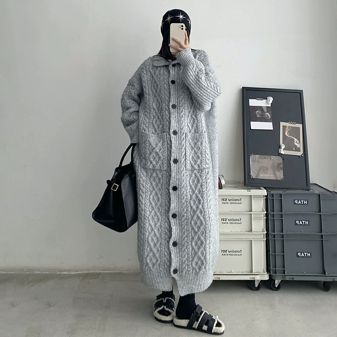 【24AW】【ワンピース】日系 目立つ 上質 合わせやすい 長袖ニットセーターワンピース 【FCシリーズ】