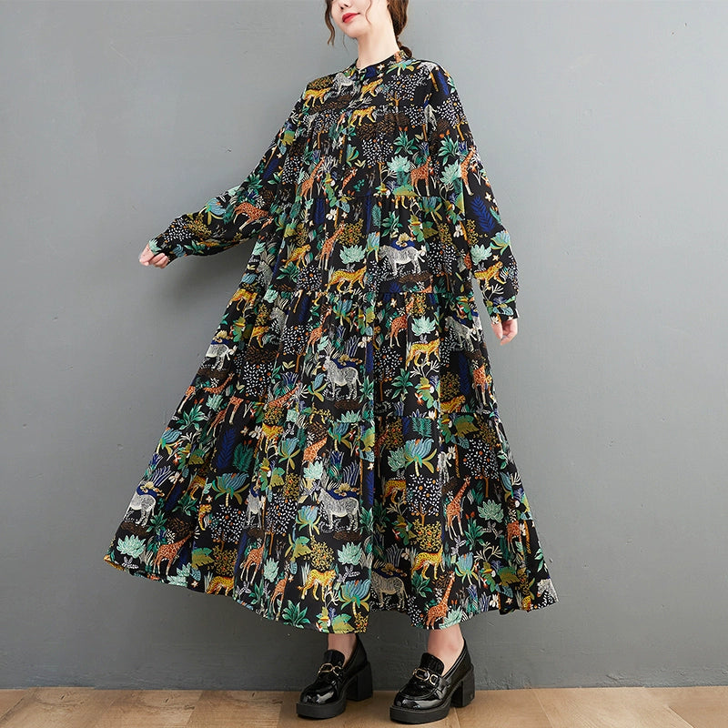 【ワンピース】大きいサイズ  上質感＆大人可愛い シルエットすっきり カジュアル花柄 【SHシリーズ】