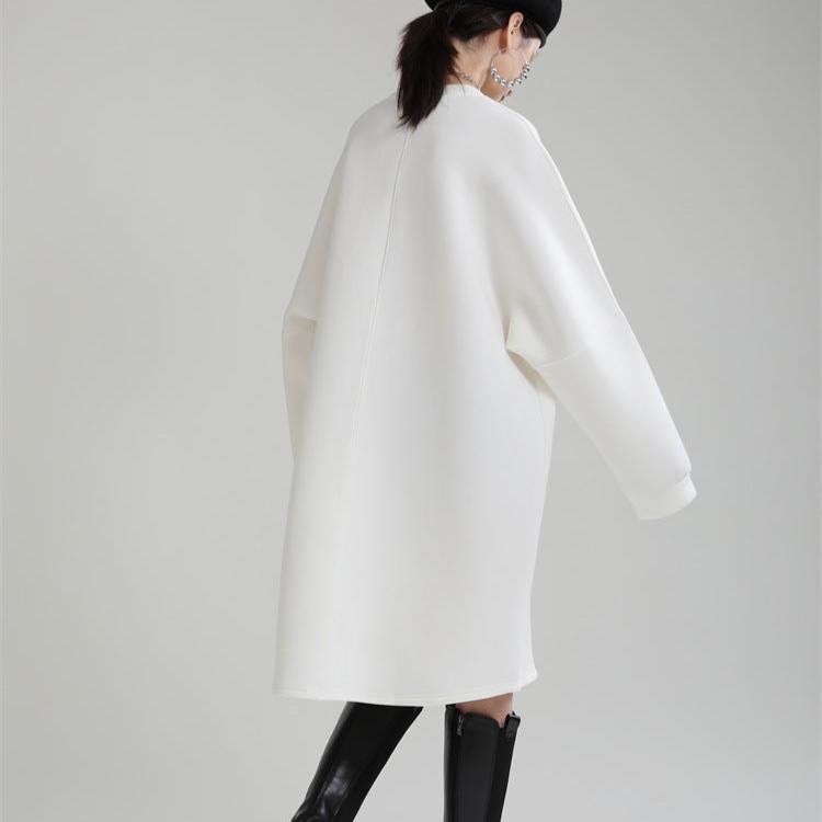 【24AW】【15～20日内発送】【ワンピース】ファッション 肌触りいい 無地 ゆったり 長袖ワンピース