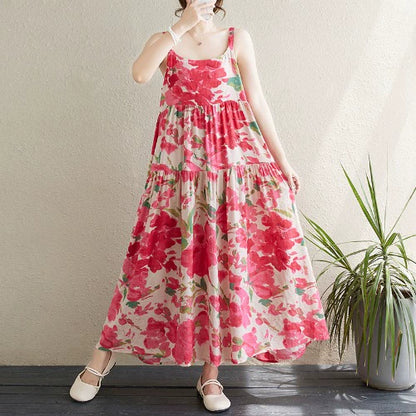 【ワンピース】夏 旅行・リゾート風 ビーチドレス ノースリーブ キャミソール ワンピース【SHシリーズ】