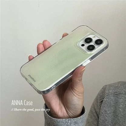 【グッズ】高級感デザイン 爽やかライトグリーン iPhone17 Pro Max対応 iPhone17 / 16 Pro Max / 16 / 15 Pro / 14対応 新作 全面保護 ソフトケース 耐衝撃 ✅