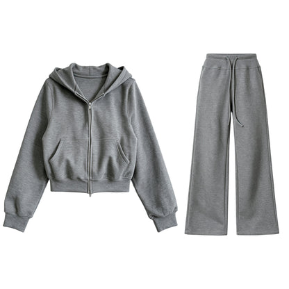 【セットアップ】フード付き スウェットパーカー + ロングパンツ 2点上下セット 【JZシリーズ】