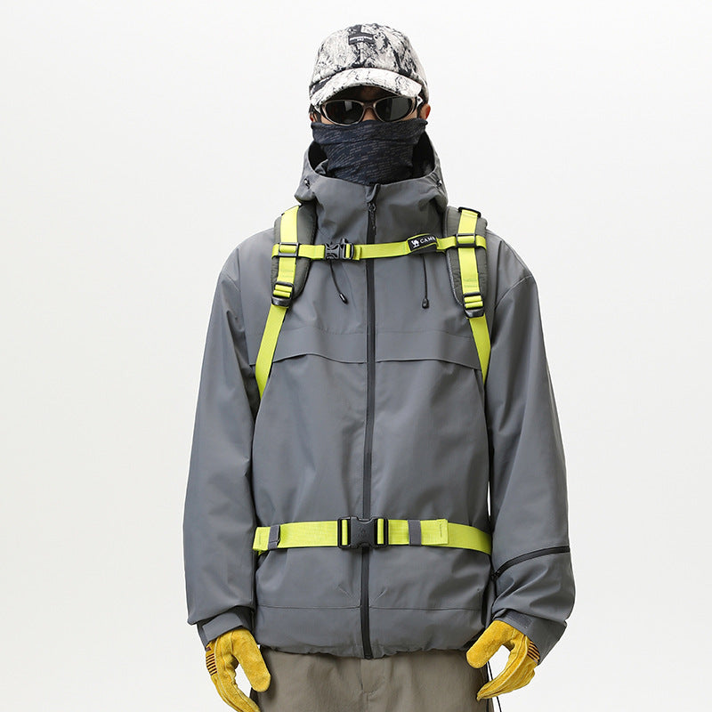 【アウター】アウトドア ドーパミンカラー 着脱可能 マウンテンパーカー 男女兼用  防風防寒 登山ウェアジャケット
【FCシリーズ】