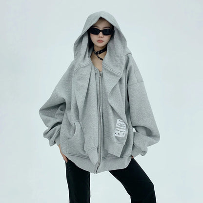 【24AW】【アウター】追加TYPE フェイクレイヤード 裏起毛 フード付き ジャケット【FCシリーズ】