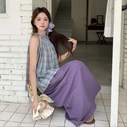 2点セット【セットアップ】ファッション 夏  エレガント ゆったり トップス＋ワイドパンツ 上下セット【SHシリーズ】