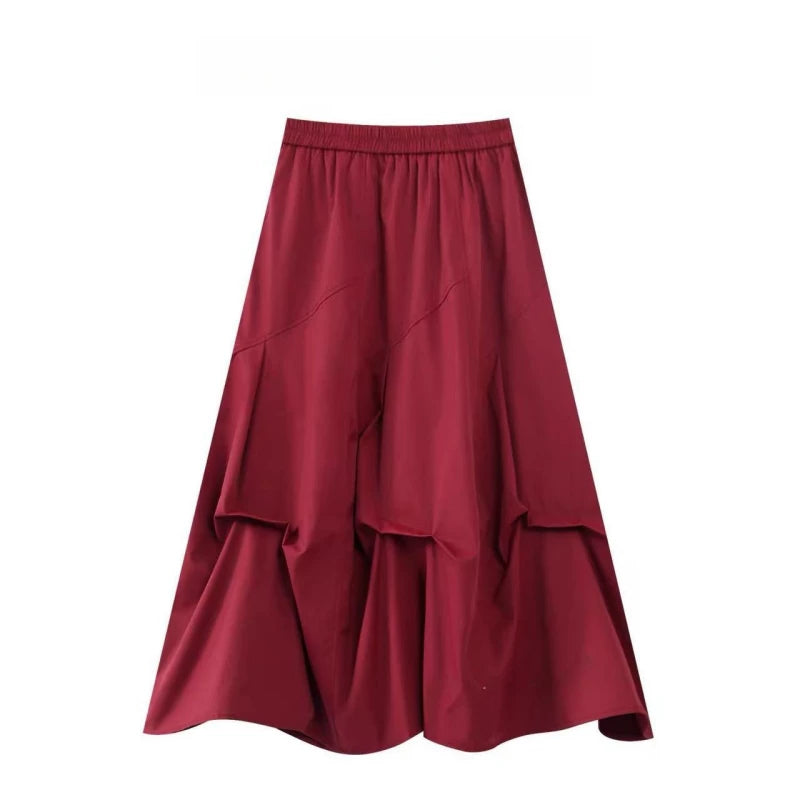 期間限定⭐️60%OFF【ボトムス】プリーツ ウエストゴム ウエストゴム スカート 【JZシリーズ】