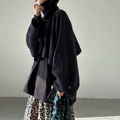 【トップス】イレギュラー 春 秋 冬 ショート丈  レイヤード セーター 【JZシリーズ】