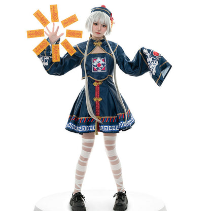 【ハロウィン】二次元 可愛い ゾンビ ロリータ メイド服 ワンピース cosplay ゲーム アニメ衣装