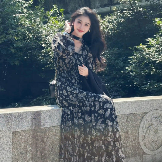 【ワンピース】ウエストマーク 春 秋 冬 細見え 長袖 ワンピース 【SHシリーズ】