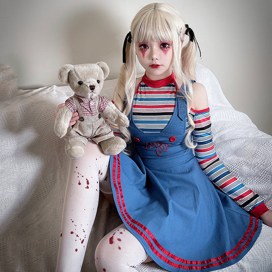 【ハロウィン】ハロウィン 衣装 レディース サーカス ピエロ コスプレ ドール メイド ドレス cosplay