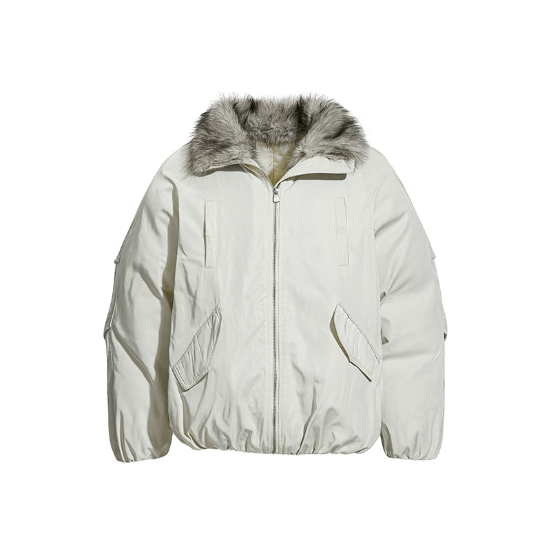 【アウター】保温性のある 厚手 ボア素材 春 秋 冬 中綿ジャケット  【FCシリーズ】