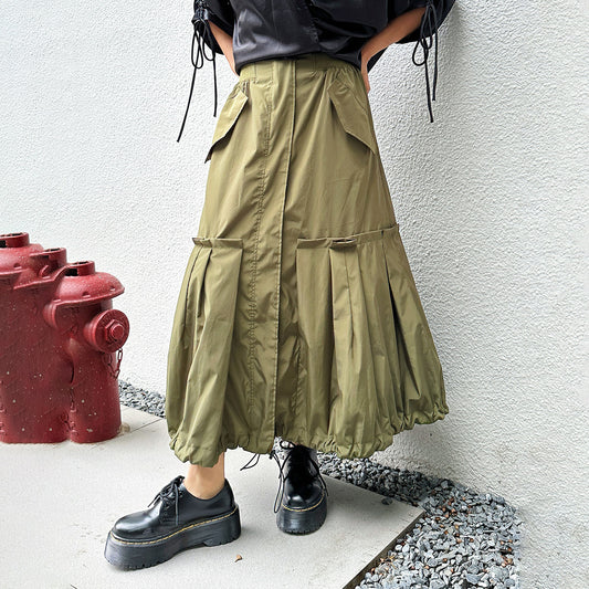 【ボトムス】春 秋 夏 スイートクール風 バルーンシルエット Aラインスカート 【AHシリーズ】