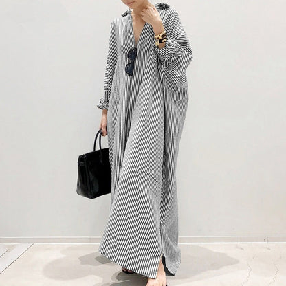 【24AW】【ワンピース】ストライプ柄 ワンピース