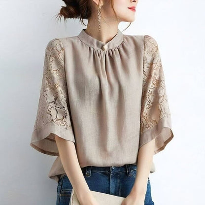 期間限定⭐️60%OFF【トップス】ゆったり 着回しやすい 切り替え 立襟 シャツ 【JZシリーズ】