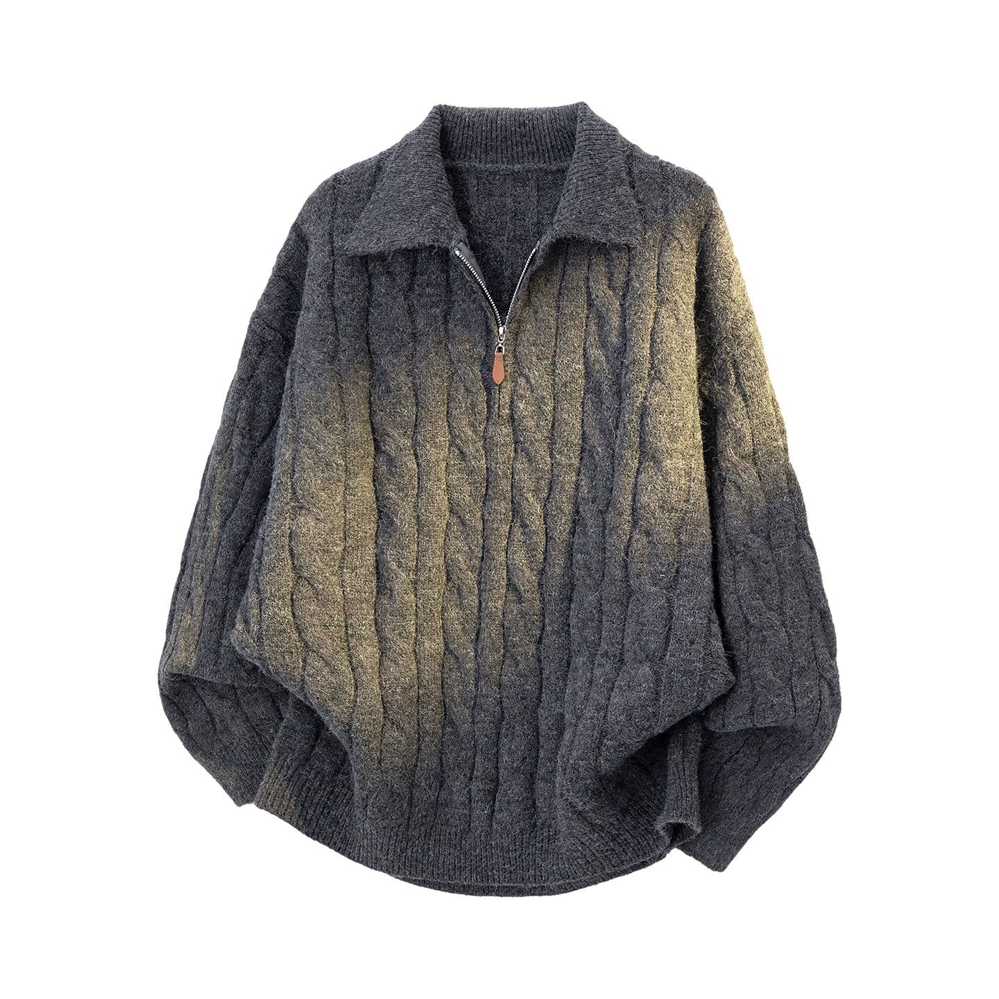 【単品注文】【セットアップ】ヴィンテージ風 ケーブルニット × スウェットパンツ 秋冬 新作 ゆったり ルーズスタイル【FCシリーズ】