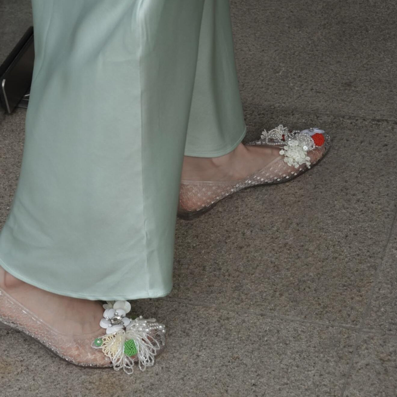 【シューズ】夏 ポインテッドトゥ ホールデザイン DIY対応 ホールサンダル 【JZシリーズ】